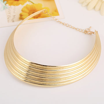 N2659 - Golden Collar Necklace
